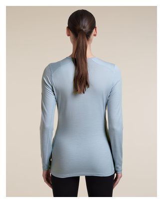 Camiseta de manga larga Icebreaker Merinos 200 Oasis Azul para mujer