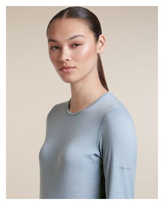 Camiseta de manga larga Icebreaker Merinos 200 Oasis Azul para mujer