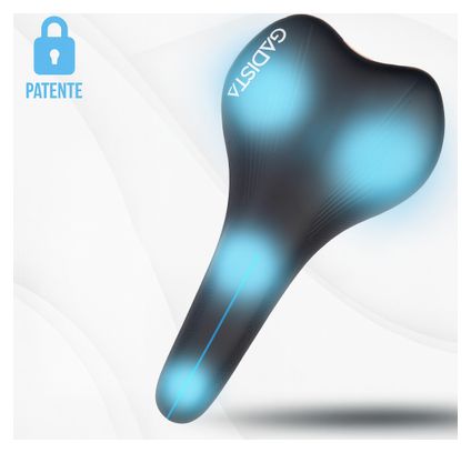 Selle velo FREYA confortable fait mains en ITALIE technologie brevetée 3ZONES
