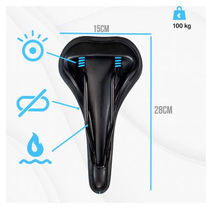 Selle velo FREYA confortable fait mains en ITALIE technologie brevetée 3ZONES