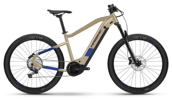 Haibike HardSeven 7 BTT Eléctrica Semirrígida 27,5' 630Wh Shimano Deore 12V Beige Café / Azul 2021