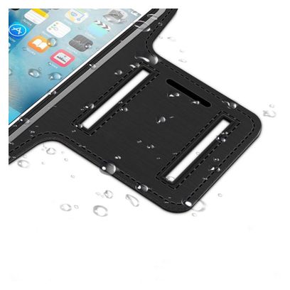 Brassard de course universel pour smartphones de 6 pouces  noir