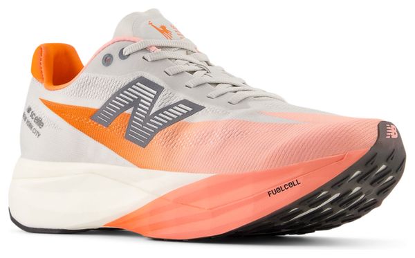 Zapatillas New Balance FuelCell SuperComp Elite v5 NYC Marathon Gris/Rosa Mujer