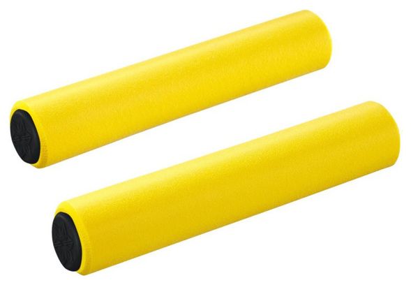 Pair of Supacaz Siliconez Grips Yellow