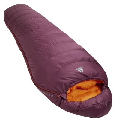 Saco de dormir para mujer Mountain Equipment Classic Eco 300 Morado