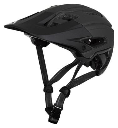 Casque Vélo VTT Hey! Noir Mat et Blanc