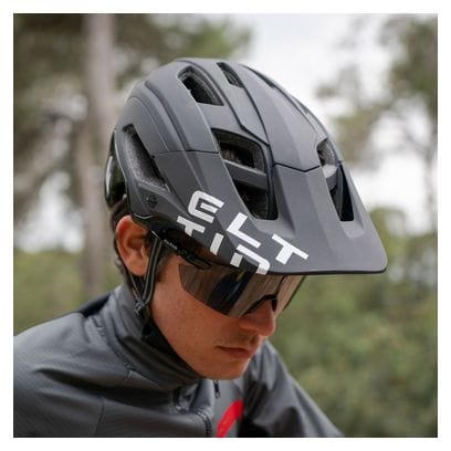 Casque Vélo VTT Hey! Noir Mat et Blanc