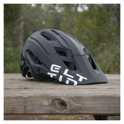 Casque Vélo VTT Hey! Noir Mat et Blanc