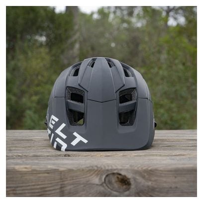 Casque Vélo VTT Hey! Noir Mat et Blanc