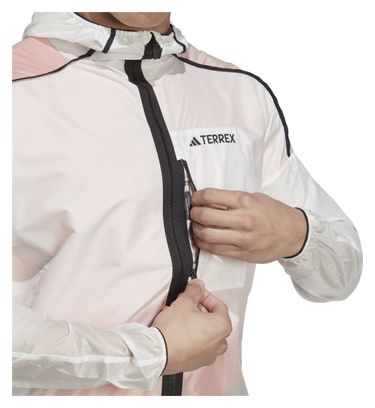 Veste coupe-vent adidas Terrex Agravic Blanc