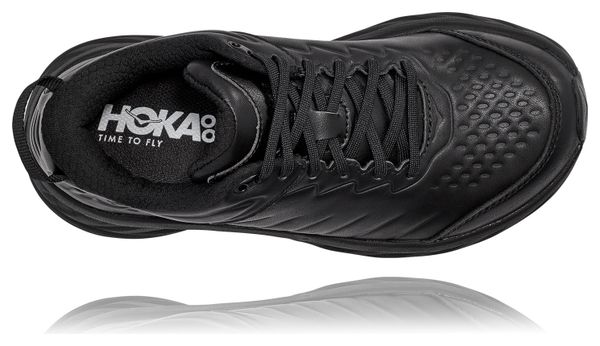 Paio di scarpe da donna Hoka Bondi SR in pelle nere