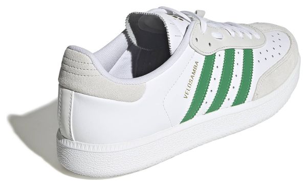 Scarpe da ciclismo adidas Velosamba Leather Bianco/Verde Unisex