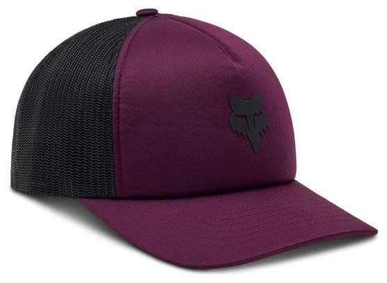 Gorra Fox Trucker Boundary para mujer Morado/Negro