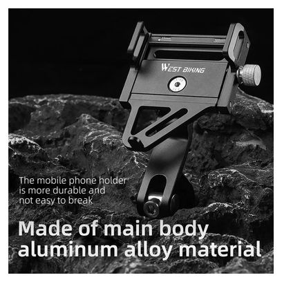 Support de téléphone pour vélo de route VTT en alliage d'aluminium