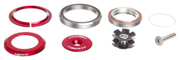 NEATT Tapered Headset 1 1/8 - 1/5 - Red