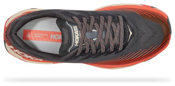 Chaussures de Trail Hoka One One Torrent 2 Gris Rouge Femme