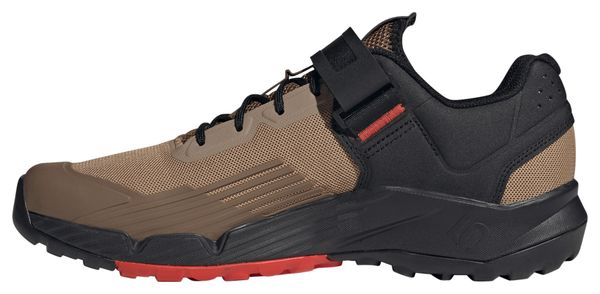 Zapatillas de MTB adidas Five Ten 5.10 Trailcross Clip-In Marrón/Negro Hombre