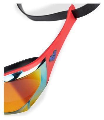 Arena Cobra Edge Swipe Mirror Gold/Red Swimming Goggles