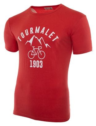Camiseta de manga corta LeBram x Sport d'Epoque Tourmalet Rojo Lava