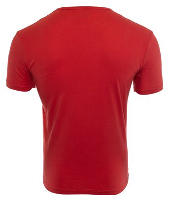 Camiseta de manga corta LeBram x Sport d'Epoque Tourmalet Rojo Lava