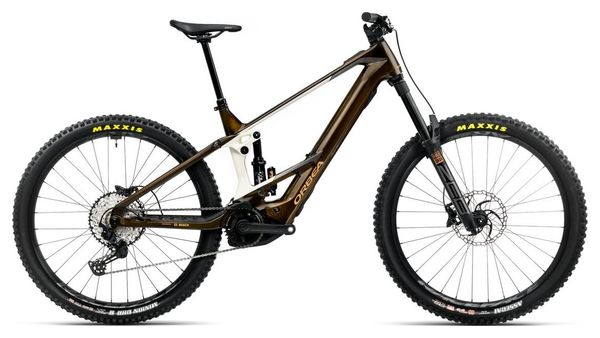 Orbea Wild M20 MTB elettrica a sospensione completa Shimano 12S 750 Wh Bosch 100 Nm 29" Caramel Carbon View Cream White 2025