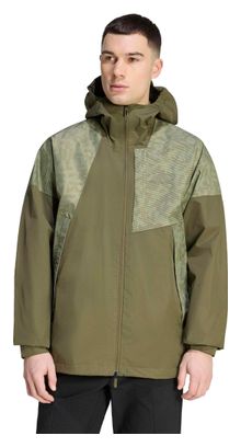 Chaqueta impermeable adidas Terrex Xperior 2.5 Layer Hybrid Primeknit Climaproof Verde Hombre