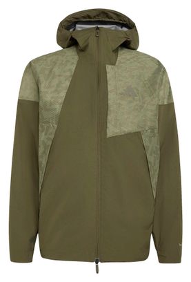 Chaqueta impermeable adidas Terrex Xperior 2.5 Layer Hybrid Primeknit Climaproof Verde Hombre