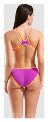 Arena One Biglogo Einteiler in Violett und Orange