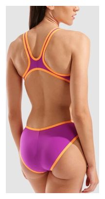 Arena One Biglogo Einteiler in Violett und Orange