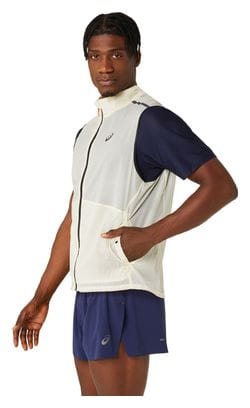 Asics Metarun Packable Sleeveless Jas Wit Heren