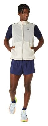 Asics Metarun Packable Sleeveless Jas Wit Heren