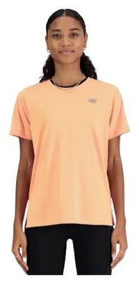 Maillot manches courtes New Balance Sport Essentials Corail Femme