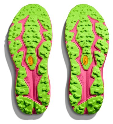 Scarpe da trail Hoka Speedgoat 6 nero/verde/rosa da uomo