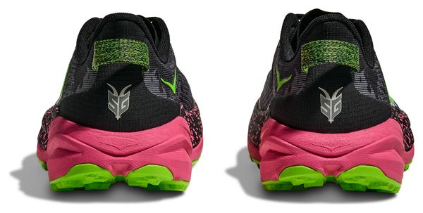 Scarpe da trail Hoka Speedgoat 6 nero/verde/rosa da uomo