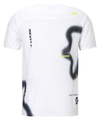 Camiseta de manga corta Scott RC Run blanco/negro para hombre
