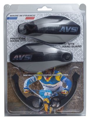 Protège Mains AVS KIT DECO Patte Alu Noir/Blanc