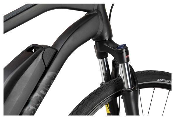 VTC Électrique Rossignol E-Track 700 M Sram NX 11v Noir Mat Gris 2018