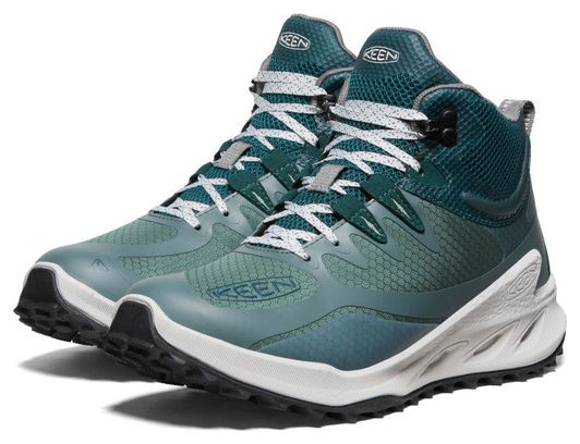 Chaussures de Randonnée Femme Keen Zionic Waterproof Mid Bleu/Vert
