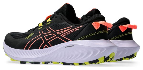 Asics Gel Excite Trail 2 Black Pink Women's Trail Running Shoes