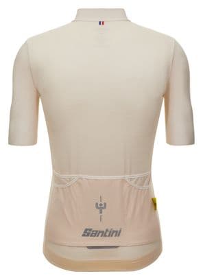 Santini Mont Ventoux Beige short-sleeved jersey