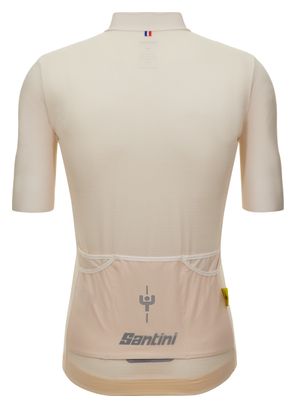 Maglia a maniche corte Santini Mont Ventoux Beige