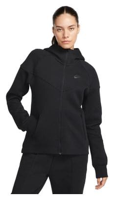 Sweat à capuche Nike Sportswear Tech Fleece Windrunner Noir Femme