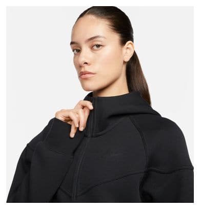 Sweat à capuche Nike Sportswear Tech Fleece Windrunner Noir Femme