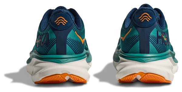 Hoka Clifton 9 Hardloopschoenen Blauw/Oranje Heren