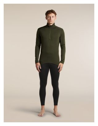 Baselayer Icebreaker Merinos 260 Oasis 1/2 zip Vert Homme