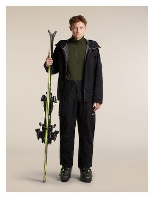 Baselayer Icebreaker Merinos 260 Oasis 1/2 zip Vert Homme