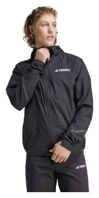 Wasserdichte Jacke adidas Terrex Xperior Light Rain.Rdy Schwarz Herren