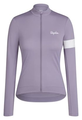 Rapha Core Thermal Long-Sleeve Jersey, Lilac/White, Women's