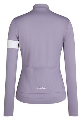 Rapha Core Thermal Long-Sleeve Jersey, Lilac/White, Women's