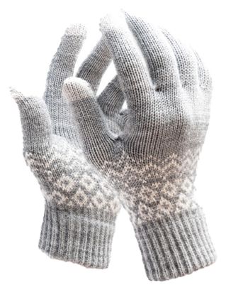 Gants Hiver R2B Gants tactiles tricotés Taille S/M Gris